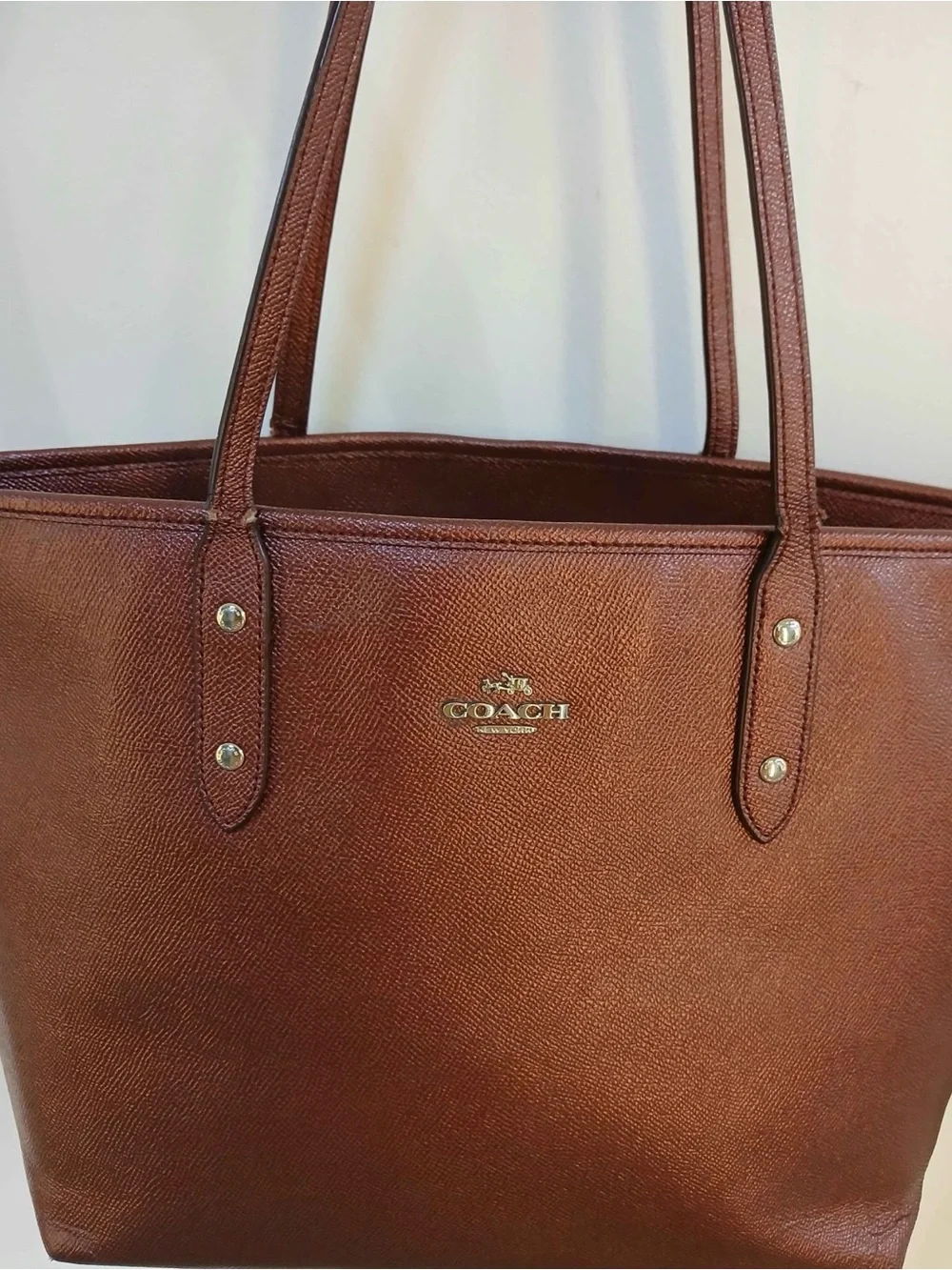 Coach Chestnut Brown Leather Tote